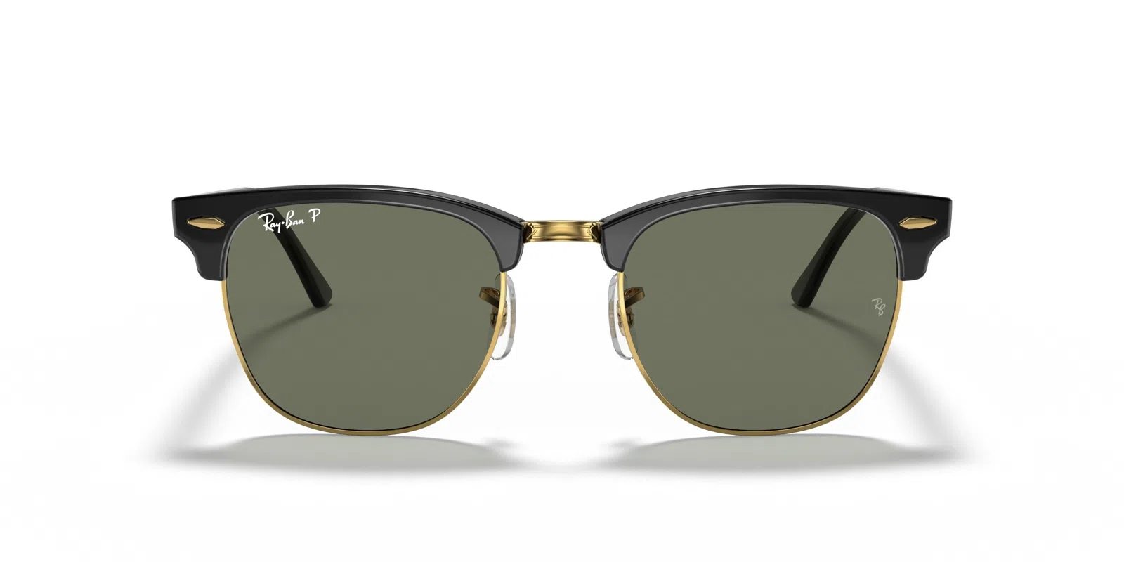 Ray-Ban Clubmaster 0RB3016 Sunglasses - Grey On Black - view 19